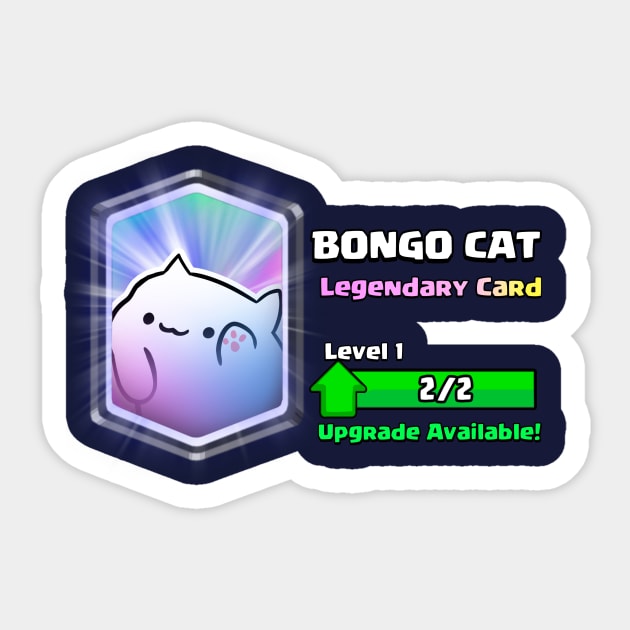 Bongo card Sticker by conquart